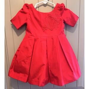 NWT Janie And Jack Red Dress & Bottom 2 Pc Set Taffeta Holiday Christmas 6-12mo